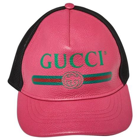 gucci baseball cap pink|Gucci baseball cap sale.